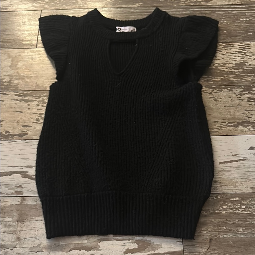 SO Black Knit Top